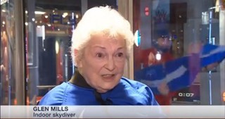 Elderly person at iFLY 5